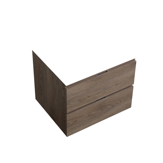 Bliss 24" Wall Mount / Wall Hung Modern Bathroom Vanity With 2 Drawers Countertop Not Included-Bathroom & More | High Quality from Coozify