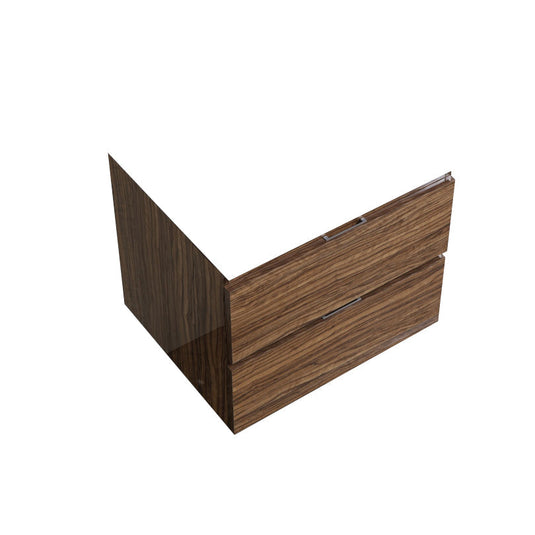 Bliss 24" Wall Mount / Wall Hung Modern Bathroom Vanity With 2 Drawers Countertop Not Included-Bathroom & More | High Quality from Coozify