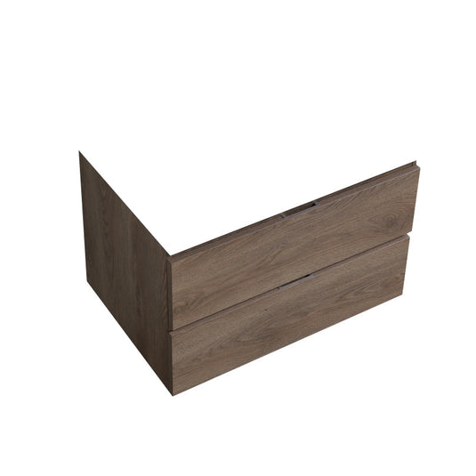 30" Wall Mount / Wall Hung Modern Bathroom Vanity With 2 Drawers Countertop Not Included-Bathroom & More | High Quality from Coozify