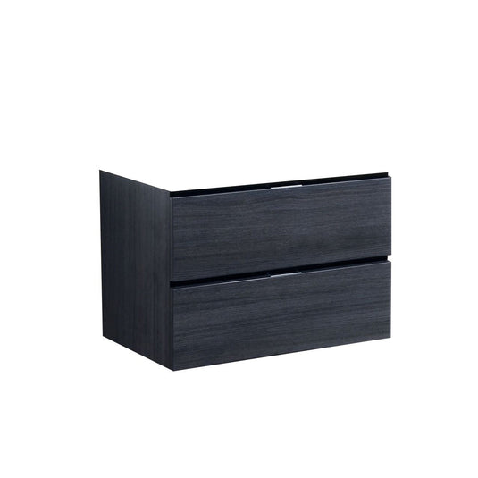 30" Wall Mount / Wall Hung Modern Bathroom Vanity With 2 Drawers Countertop Not Included-Bathroom & More | High Quality from Coozify