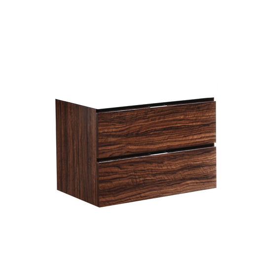 30" Wall Mount / Wall Hung Modern Bathroom Vanity With 2 Drawers Countertop Not Included-Bathroom & More | High Quality from Coozify