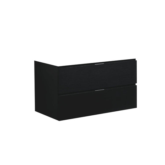 Bliss 36" Wall Mount / Wall Hung Modern Bathroom Vanity With 2 Drawers Countertop Not Included-Bathroom & More | High Quality from Coozify