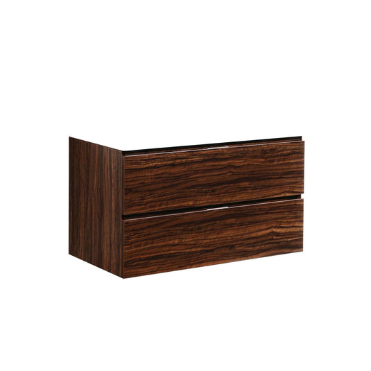 Bliss 36" Wall Mount / Wall Hung Modern Bathroom Vanity With 2 Drawers Countertop Not Included-Bathroom & More | High Quality from Coozify