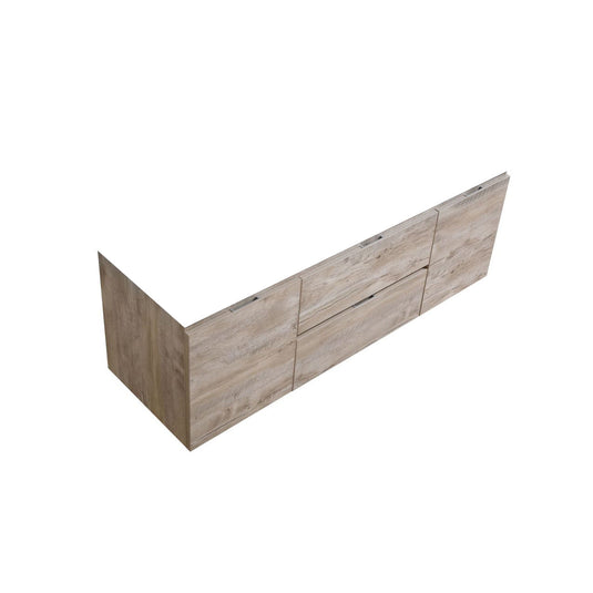 Bliss 60" Wall Mount / Wall Hung Modern Bathroom Vanity With 2 Door And 2 Drawers Countertop Not Included-Bathroom & More | High Quality from Coozify