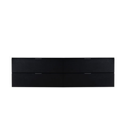 Bliss 72" Wall Mount / Wall Hung Modern Bathroom Vanity With 4 Drawers Countertop Not Included-Bathroom & More | High Quality from Coozify