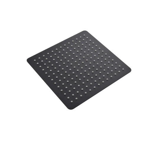 Shower Heads - Aqua Piazza By Kube Bath 12" Super Slim Square Rain Shower Head