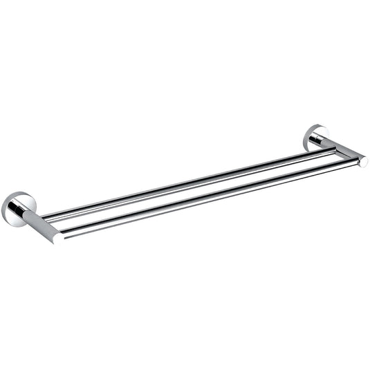 Aqua Rondo by Kube Bath 18 Inch Double Towel Bar – Chrome-Bathroom & More | High Quality from Coozify