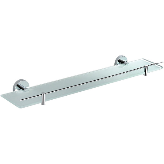 Aqua Rondo Glass Shelf – Chrome-Bathroom & More | High Quality from Coozify