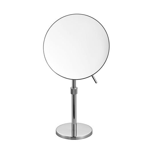 Aqua Rondo by Kube Bath Magnifying Mirror With Adjustable Height – Chrome-Bathroom & More | High Quality from Coozify