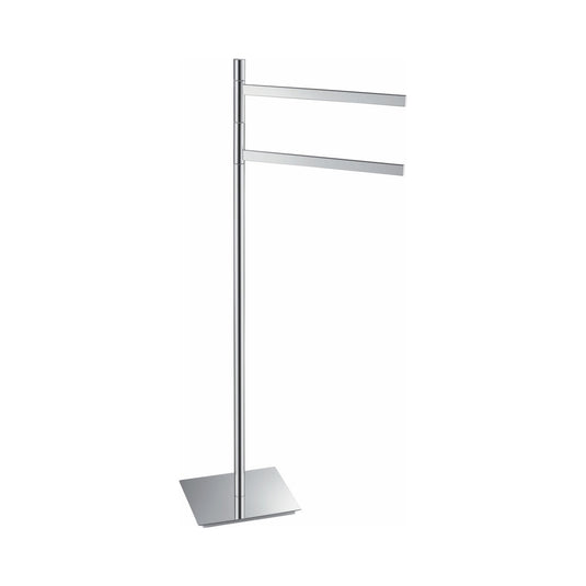 Chiaro Free Standing Towel Rack – Chrome-Bathroom & More | High Quality from Coozify