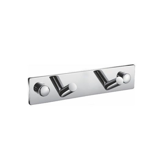 Chiaro Robe Hook With 2 Hooks – Chrome-Bathroom & More | High Quality from Coozify
