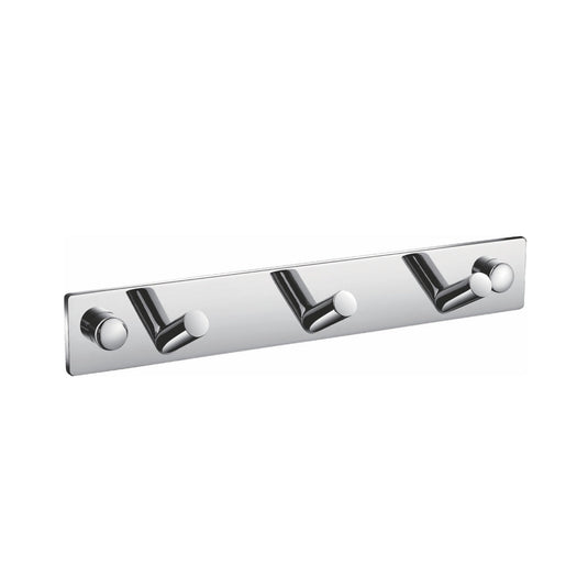 Chiaro Robe Hook With 3 Hooks – Chrome-Bathroom & More | High Quality from Coozify