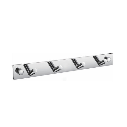 Chiaro Robe Hook With 4 Hooks – Chrome-Bathroom & More | High Quality from Coozify