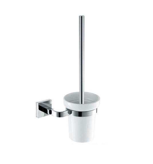 Aqua Squadra Wall Mounted Toilet Brush – Chrome-Bathroom & More | High Quality from Coozify