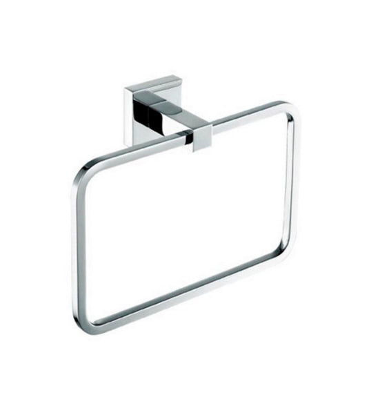 Aqua Piazza Towel Ring – Chrome-Bathroom & More | High Quality from Coozify