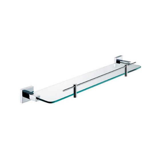 Aqua Piazza Glass Shelf – Chrome-Bathroom & More | High Quality from Coozify