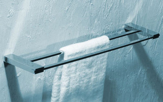 Fino 24 Inch Double Towel Bar – Chrome-Bathroom & More | High Quality from Coozify