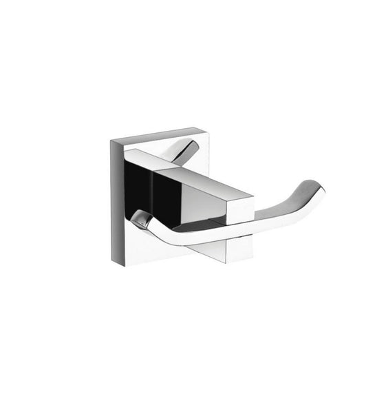 Korsa Double Robe Hook – Chrome-Bathroom & More | High Quality from Coozify
