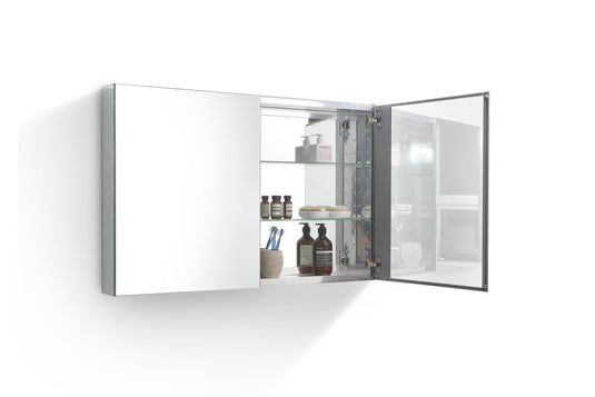 40" Wide Mirrored Bathroom Medicine Cabinet-Bathroom & More | High Quality from Coozify