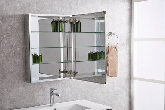20" Wide Mirrored Bathroom Medicine Cabinet-Bathroom & More | High Quality from Coozify