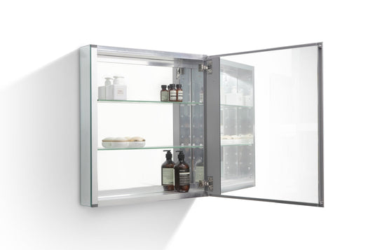 24" Wide Mirrored Bathroom Medicine Cabinet-Bathroom & More | High Quality from Coozify