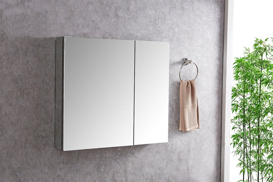 30" Wide Mirrored Bathroom Medicine Cabinet-Bathroom & More | High Quality from Coozify