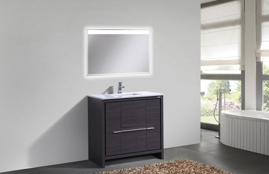 Dolce 36" Floor Mount Bathroom Vanity With Quartz Countertop With 2 Doors And 2 Drawers AD636-Bathroom & More | High Quality from Coozify