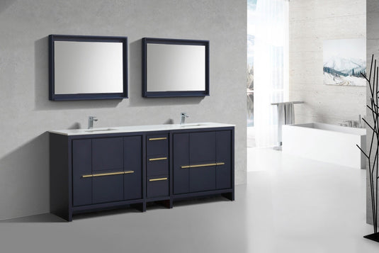 Dolce 84″ Modern Bathroom Vanity With Quartz Countertop-Bathroom & More | High Quality from Coozify