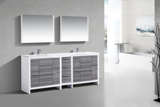 Dolce 84″ Modern Bathroom Vanity With Quartz Countertop-Bathroom & More | High Quality from Coozify