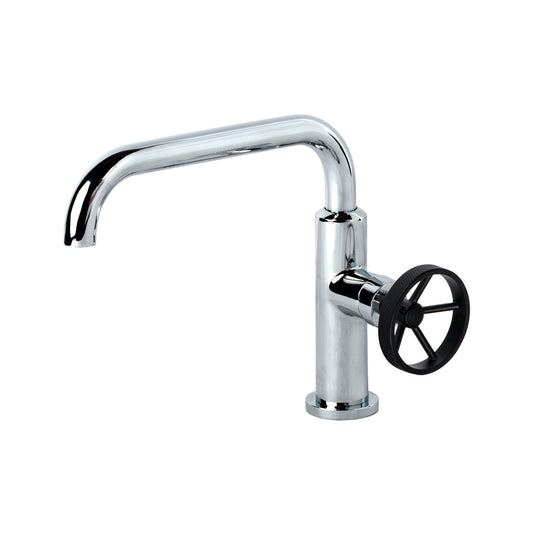 Loft Single Lever Bathroom Vanity Faucet With Side Handle – Chrome-Bathroom & More | High Quality from Coozify