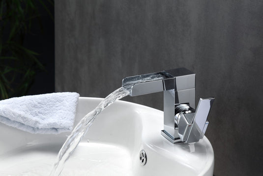 Fontana Single Lever Waterfall Faucet Chrome-Bathroom & More | High Quality from Coozify