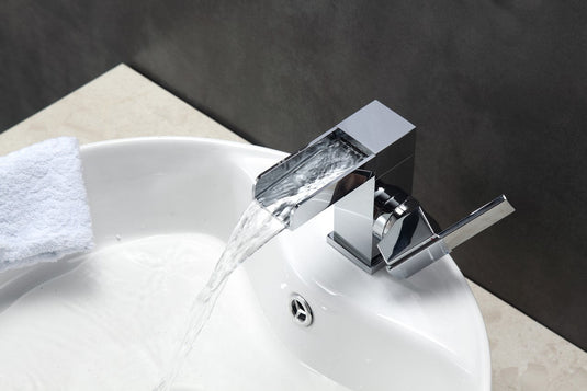 Fontana Single Lever Waterfall Faucet Chrome-Bathroom & More | High Quality from Coozify