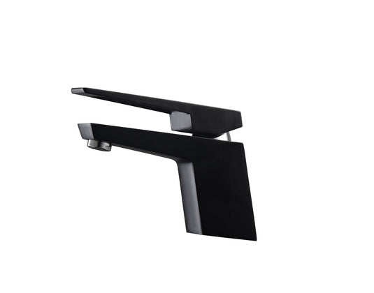 Aqua Siza Single Lever Modern Bathroom Vanity Faucet – Matte Black-Bathroom & More | High Quality from Coozify
