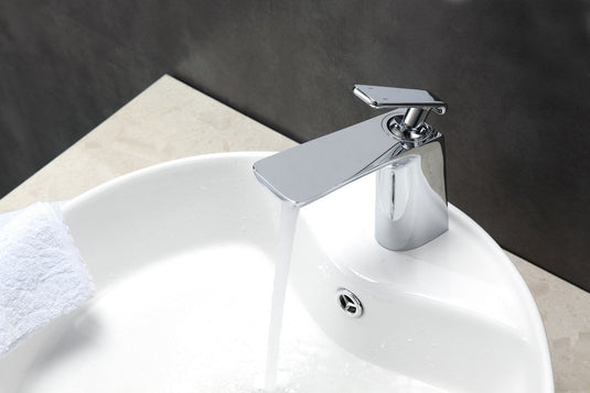 Adatto 7" Single Lever Bathroom Faucet – Chrome-Bathroom & More | High Quality from Coozify