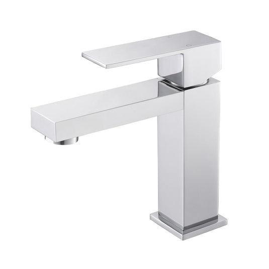 Kubo Single Lever Bathroom Vanity Faucet – Chrome-Bathroom & More | High Quality from Coozify