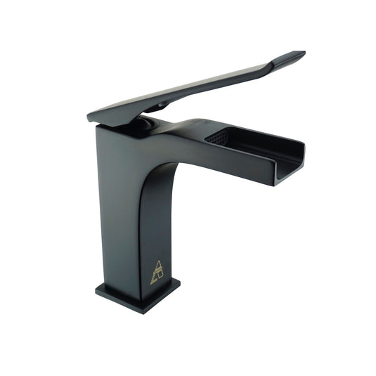 Cascata 6" Single Lever Bathroom Vanity Faucet – Matte Black-Bathroom & More | High Quality from Coozify