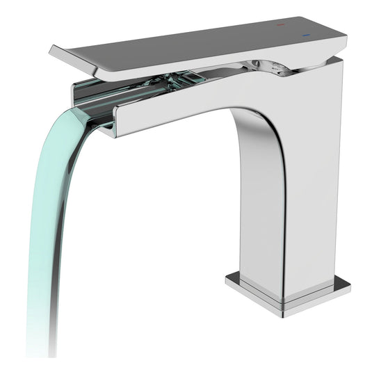 Cascata 6" Single Lever Bathroom Vanity Faucet – Chrome-Bathroom & More | High Quality from Coozify