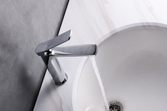 Balli 7" Single Lever Bathroom Vanity Faucet – Chrome-Bathroom & More | High Quality from Coozify