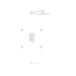 Aqua Piazza White Shower Set W/ 12" Square Rain Shower, Tub Filler And 4 Body Jets-Bathroom & More | High Quality from Coozify