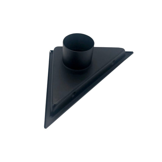 6.5" Triangle Stainless Steel Tile Grate Shower Drain – Matte Black-Bathroom & More | High Quality from Coozify
