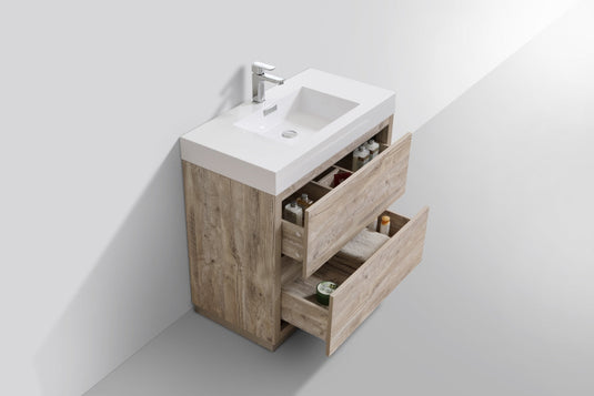 Bliss 36" Floor Mount Free Standing Bathroom Vanity With 2 Drawers FMB36-Bathroom & More | High Quality from Coozify