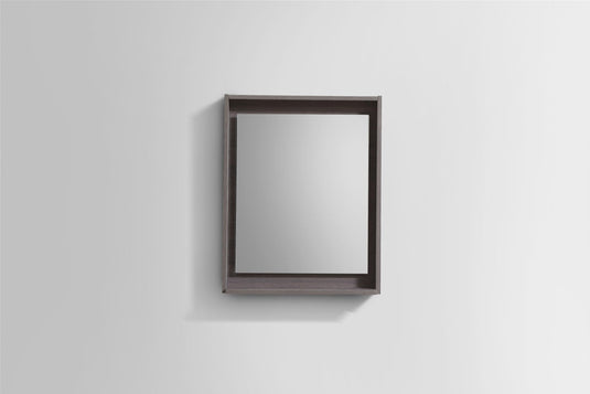 24" Wide Bathroom Mirror With Shelf – Gray Oak-Bathroom & More | High Quality from Coozify