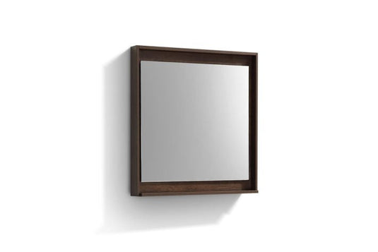 30″ Wide Mirror With Shelf – Rosewood-Bathroom & More | High Quality from Coozify