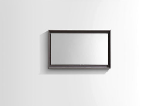 36" Wide Bathroom Mirror With Shelf – Gray Oak-Bathroom & More | High Quality from Coozify