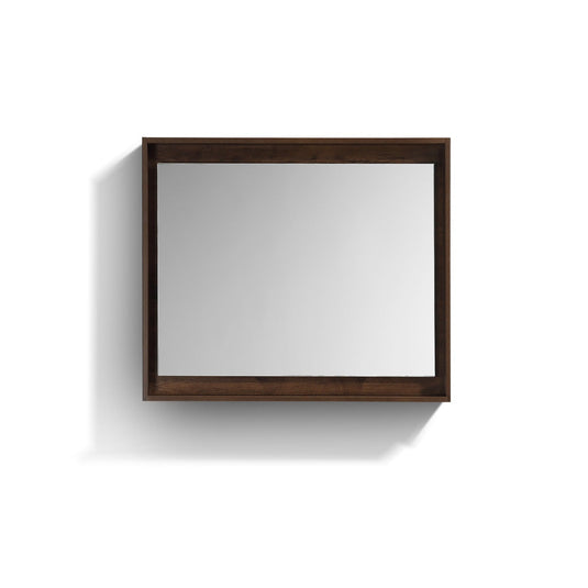 36″ Wide Mirror With Shelf – Rosewood-Bathroom & More | High Quality from Coozify