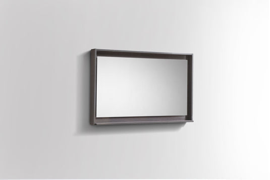 40" Wide Bathroom Mirror With Shelf – Gray Oak-Bathroom & More | High Quality from Coozify