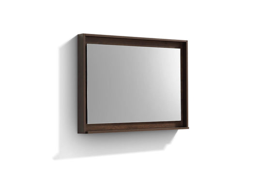 40″ Wide Mirror With Shelf – Rosewood-Bathroom & More | High Quality from Coozify