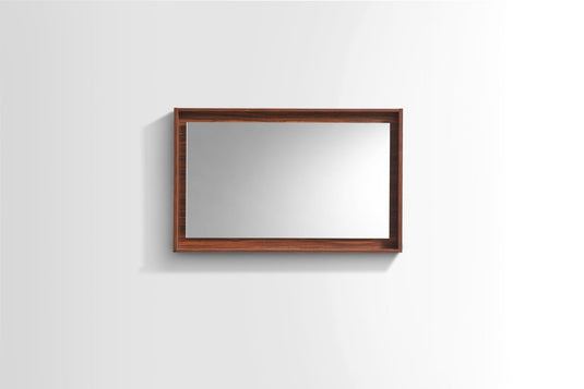 40" Wide Bathroom Mirror With Shelf – Walnut-Bathroom & More | High Quality from Coozify