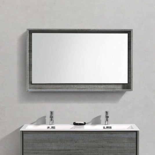 48" Wide Bathroom Mirror With Shelf – Ocean Gray-Bathroom & More | High Quality from Coozify