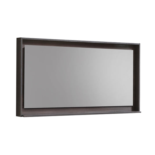48" Wide Bathroom Mirror With Shelf – Gray Oak-Bathroom & More | High Quality from Coozify